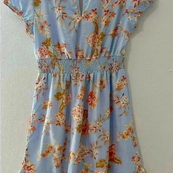 Indulge Short Flounced dress flowered size M - Picture 2 of 4